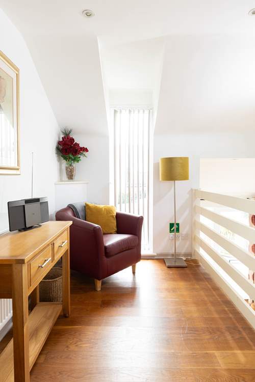 A quiet reading corner.