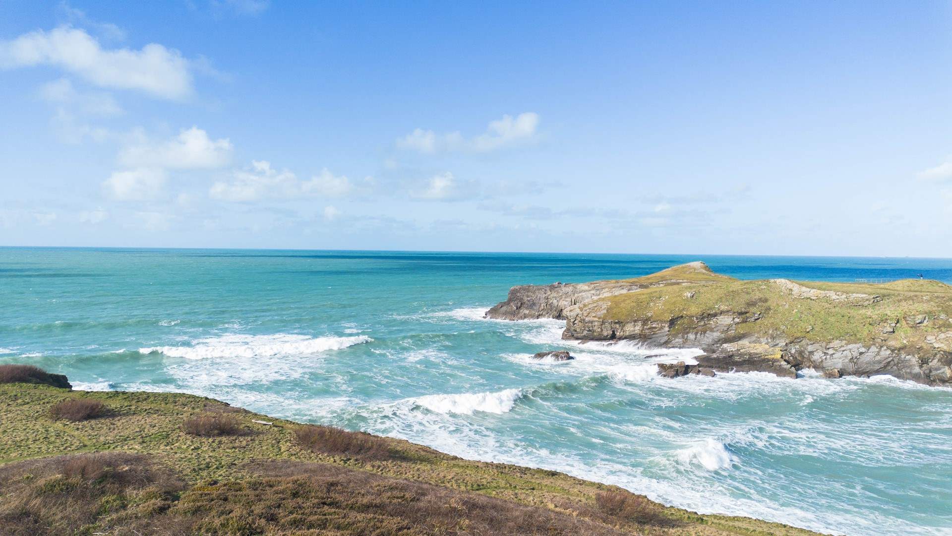 What a view from the headland. 