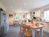 The country-style kitchen/dining-room.