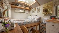 The idyllic place to rest your head and stargaze through the skylight. 