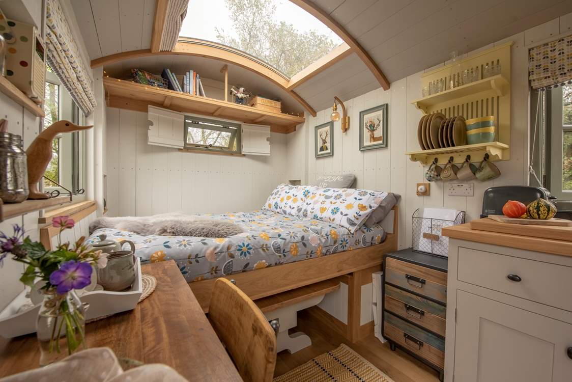The idyllic place to rest your head and stargaze through the skylight.