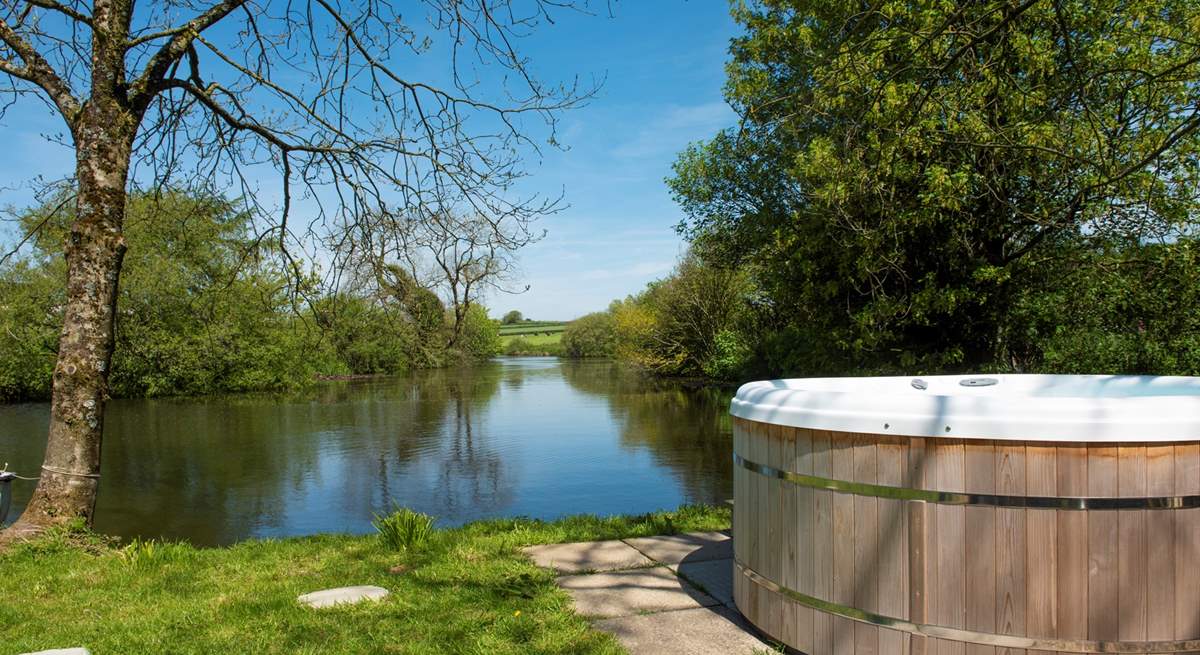 Or soak away your worries in the bubbling hot tub. 