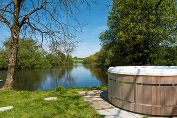 Or soak away your worries in the bubbling hot tub.