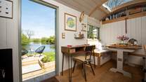 Sink into the dreamy ambience that this gorgeous retreat radiates. 