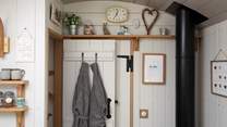 Robes are provided - keeping you cosy when using the hot tub.