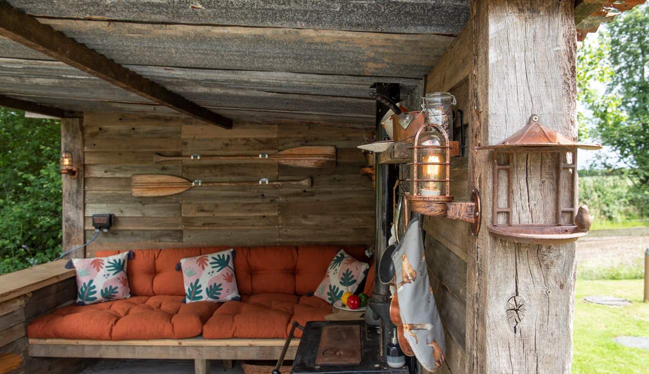 Hand crafted by the clever owner. 