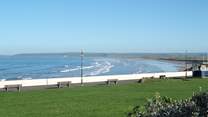 At Westward Ho! there is plenty of sand at low tide.