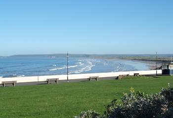 At Westward Ho! there is plenty of sand at low tide.