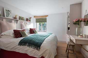 Bedroom 3 is so attractive. This super-king size bed can also be split into two 3 foot single beds on request.
