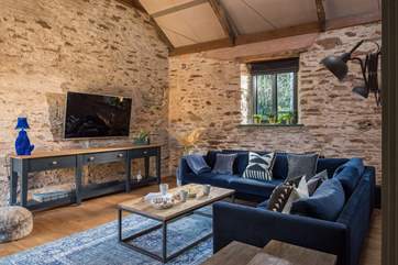 The sitting-room is a great space for watching a movie or just chilling out.