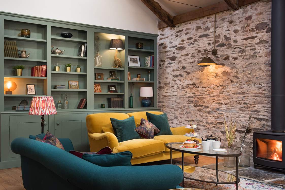 Snuggling up in front of the glowing wood-burner is a must.