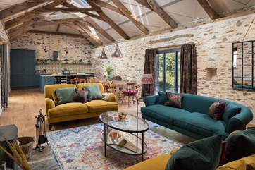 The open plan arrangement offers a wonderful space for holidaying and celebrating as a family.