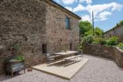 Dining al-fresco is a real pleasure in this tranquil and private spot.