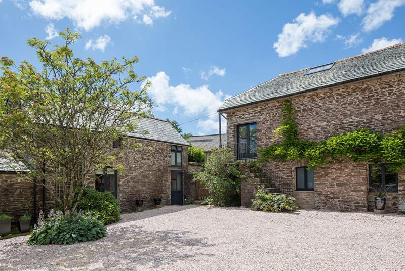The annexe offering extra accommodation for two lucky guests is situated to the left of the picture with Willows Rest barn to the right. Offering the perfect escape for two members of your party.