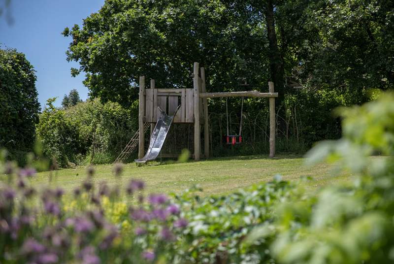 The wooden play set and lawn area is a real hit with the younger members of your party. This great space also offers ample room for a game football to take place for those with endless energy supplies
