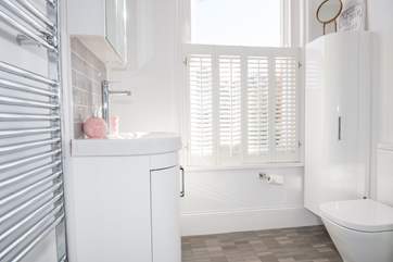 The family shower-room is on the first floor
