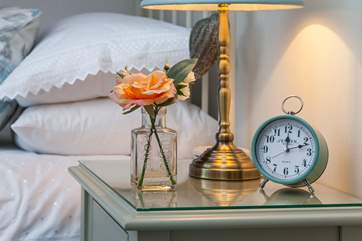 Crisp white linens.