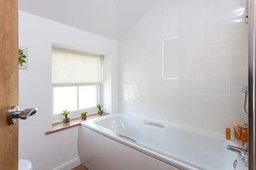 The family bathroom is located on the first floor.