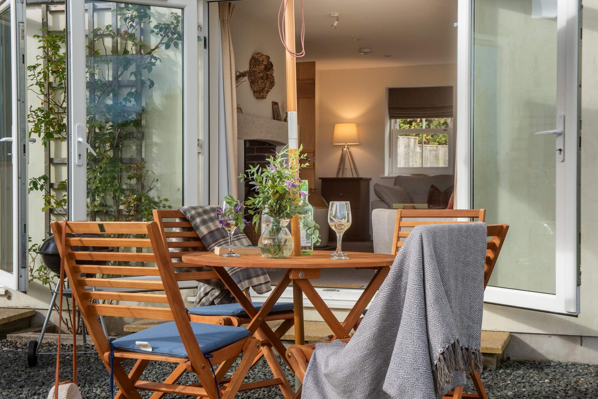 Open up the French doors and let the fresh Cornish air in.