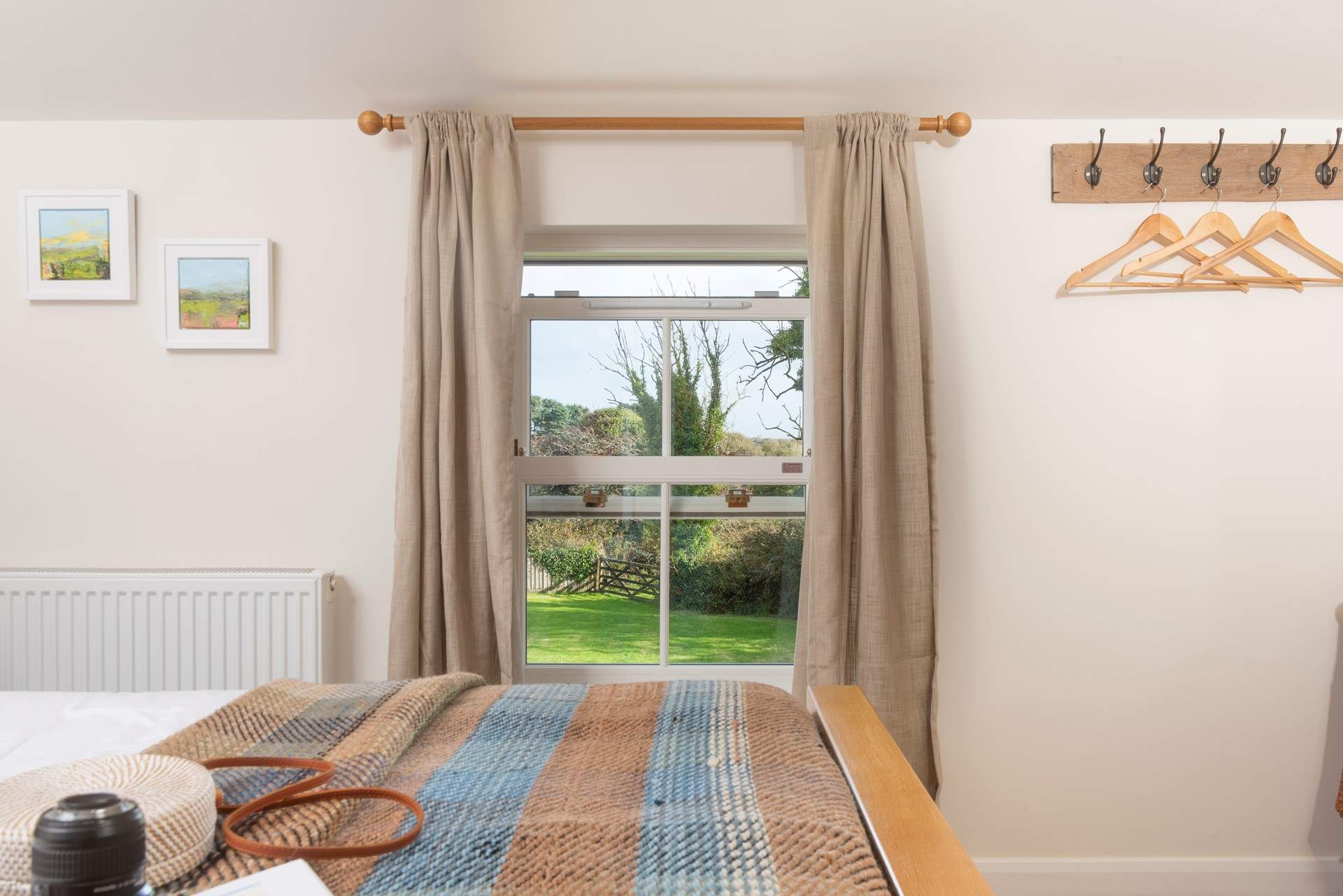 Bedroom 1 looks out to the large garden.