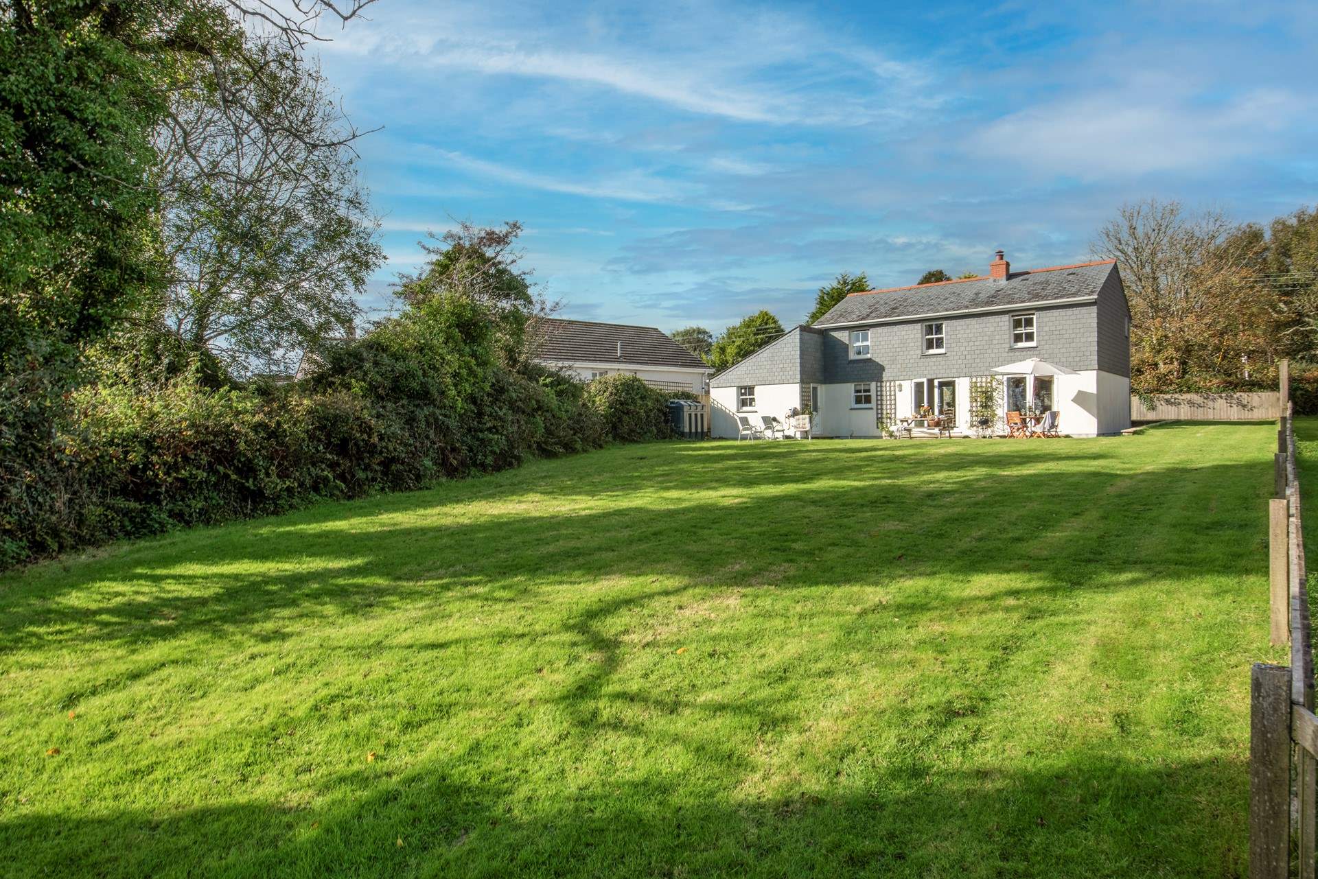 The garden is truly substantial!