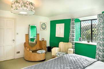 The furniture has been carefully sourced - just take a look at that dressing table, totally unique.