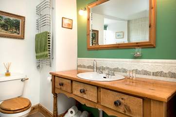 The family bathroom on the first floor - there is also a shower-room on the ground floor.