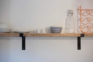 All of the equipment you could need for dining in is on-hand.