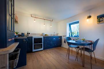 The gorgeous kitchen is fully equipped, should you fancy cooking rather than eating out.