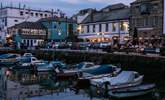 There are lots of great places to eat and drink in the maritime town of Falmouth, including Customs House Quay, pictured here. - Thumbnail Image