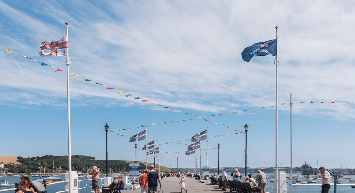 The Prince of Wales Pier in nearby Falmouth is a great place to hop on a local ferry or boat trip (why not hop over to St Mawes?).