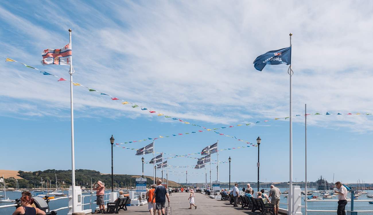 The Prince of Wales Pier in nearby Falmouth is a great place to hop on a local ferry or boat trip (why not hop over to St Mawes?).