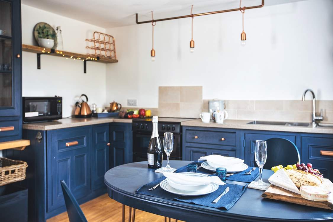 Enjoy eating fresh local produce with a glass of fizz perhaps.