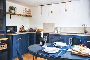 Enjoy eating fresh local produce with a glass of fizz perhaps.