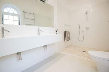 Ground floor wet-room with double wash-basin