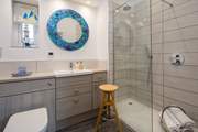 The shower-room. Perfect for washing the day away whilst supper is warming.