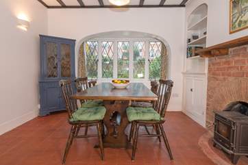 With lots of original features throughout and a second wood-burner in the dining-room