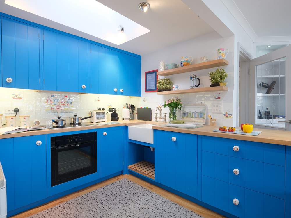 The well-equipped kitchen is a joy to prepare meals in.