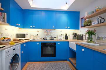 The light bright kitchen.