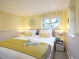 Bedroom 2 at the rear of the apartment has 'zip and link' beds which can be made up as a super-king or twins.