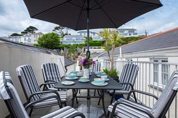 Enjoy eating outdoors.