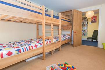 ...which leads into the childrens room with two sets of bunk-beds