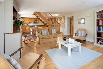 The open plan design ensures you have plenty of space to relax, spread out and really make this fabulous cottage home for the week.