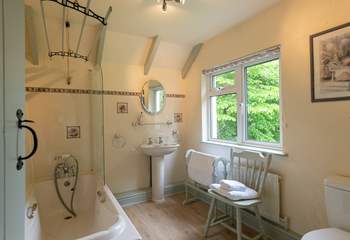 As well as the shower-room downstairs there is a large family bathroom on the first floor.