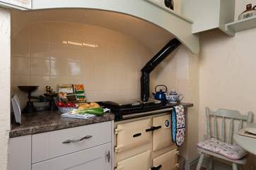 There is also a Rayburn for lovely background warmth - and of course for cooking.