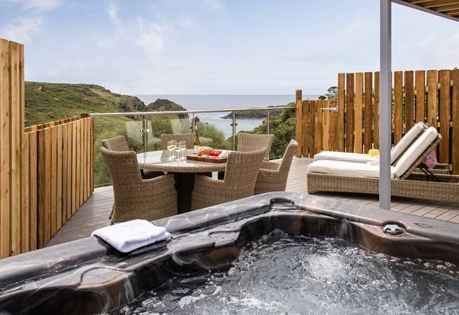 Enjoy a soak in the hot tub whilst looking at the stars.
