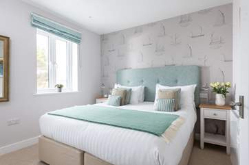 A calming and tranquil bedroom (Bedroom 2).