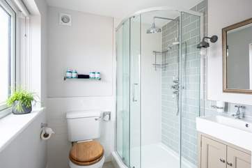 The master en suite shower-room.