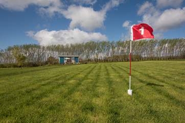 You even have your very own pitch and putt course here!