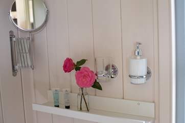 A handy shelf for popping your bits and bobs on.